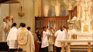 Pontifical Solemn High Mass  Cardinal Burke Steubenville 2015 [upl. by Haneekas378]