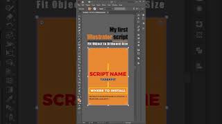 My first Illustrator Script adobeillustrator illustrator shorts [upl. by Nalyd]