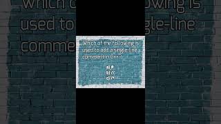 Comments in C cplusplus coding programming software developer development quiz [upl. by Gordon522]