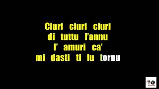 SICILIANISSIMA MARILISA MUSIC VERSIONE KARAOKE [upl. by Nari200]