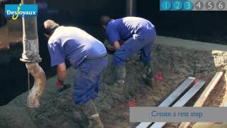 3 Swimming Pool Construction  Concreting of the structure  Desjoyaux Pools [upl. by Guthrey]