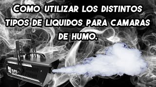 Como utilizar una maquina de humo con distintos líquidos [upl. by Ltney]