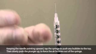 How to draw up and give yourself a subcutaneous injection [upl. by Johiah]