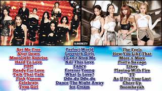 TWICE 트와이스 amp BLACKPINK  Kpop Playlist 2023 Greatest Hits Updated [upl. by Colfin]