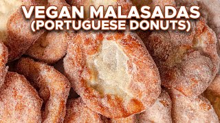 VEGAN PORTUGUESE MALASADAS aka Portuguese Donuts  Vegan Baking [upl. by Nomaid]