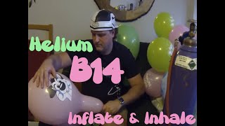 Cute printed Belbal 14quot helium transfer by mouth [upl. by Esenej]