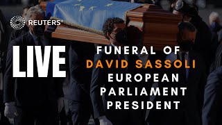 LIVE Funeral for European Parliament President David Sassoli held in Rome [upl. by Ysus]