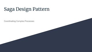 Saga Design Pattern [upl. by Atteloj]