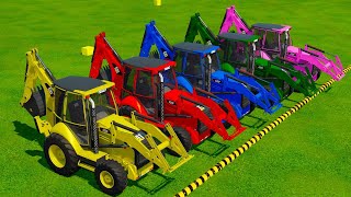 Transporting Grass Loading With Cat Backhoe Loaders Farming Simulator 22 Cat Loader 2 [upl. by Seilenna850]