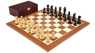 The French Knight Black Mahogany Chess Set [upl. by Salene]