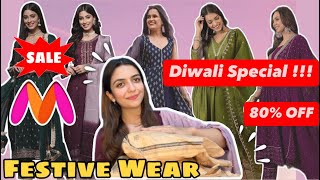 Huge Myntra Haul  Festive Wear Kurta sets  Upto 5080 Off  tryon  honest review  hridya [upl. by Chancelor159]