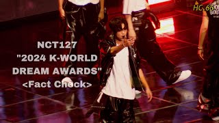 240822 NCT127 quot2024 KWDAquot  Fact Check  HAECHAN해찬 Focus [upl. by Darcie]