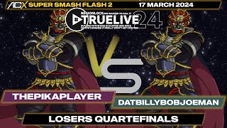 ThePikaPlayer Ganondorf vs datbillybobjoeman Ganondorf  Losers Quarterfinals  REGIONLOCK 2024 [upl. by Cesaria711]