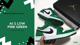 Air Jordan 1 Low Pine Green  Review amp On Feet  553558301 [upl. by Guthry564]