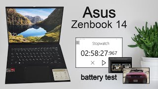 Asus Zenbook 14  Battery Drain Test  Perfect Macbook AIR Alternative 2024 Asus Zenbook 14 UM3402 [upl. by Woll]