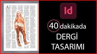 Adobe InDesign Programında quot40 dakikadaquot DERGİ TASARLAMA  sayfa no parentmaster page paragraf [upl. by Penrose]