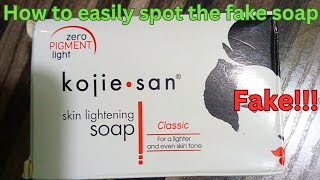 How to easily identify fake KOJIE SAN soap kojie san soap review 2023 [upl. by Michaella]