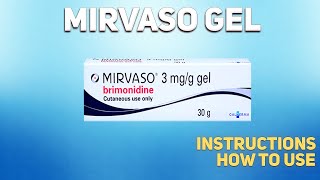 Mirvaso gel how to use used to treat a certain skin disorder called rosacea [upl. by Losyram]