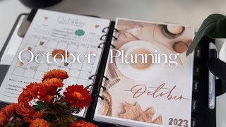 Plan with me for the month of October Monthly Reset and Planner Review  Plum Paper Stickers [upl. by Jp]