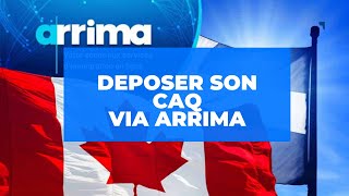 PERMIS DETUDE CANADA  FAIRE SA DEMANDE DE CAQ VIA ARRIMA [upl. by Audra]