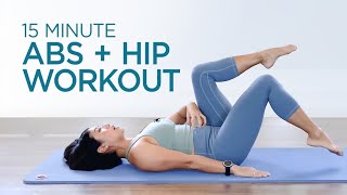 20 min Hip and Abs Workout  Pilates for Beginners  Workout Fusion [upl. by Korella316]