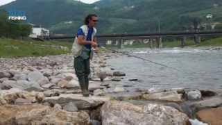 Pesca a spinning sul torrente Avisio  Star FishingTV [upl. by Ydollem638]