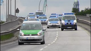 40 Streifenwagen Polizei Brandenburg  Sachsen  Bayern  Hamburg [upl. by Alexis]