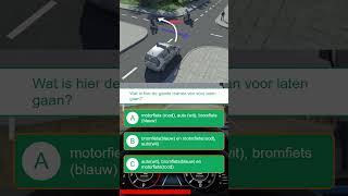 🚗 Voorrang kruispunt 🚗 CBR auto theorieexamen rijles theorie examen verkeer [upl. by Wiebmer]