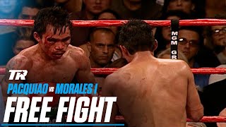 Erik Morales vs Manny Pacquiao 1  FREE FIGHT  GREAT FIGHTS IN BOXING [upl. by Aileno]