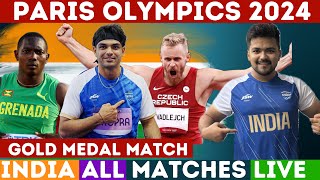 🔴Gold Medal  Javelin Throw Final  Paris Olympics 2024  Neeraj Chopra  Arshad Nadeem [upl. by Scheld]