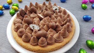 Tarte au chocolat sur sablé breton GÂTEAU PÂQUES [upl. by Arlo]