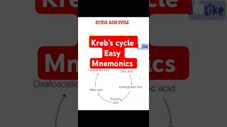 Krebs cycle mnemonics neet2025 biology neetpreperation neet [upl. by Theodosia]