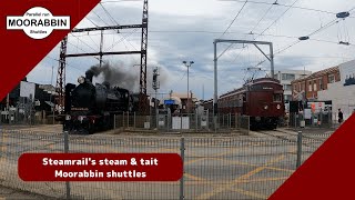 Steamrail Victorias Moorabbin parallel run amp shuttles [upl. by Retrac]