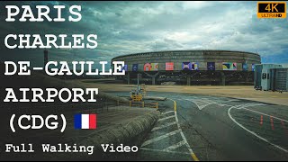 Paris CDG Airport during Olympics 2024  Full Walking Tour 4K video [upl. by Marianne]