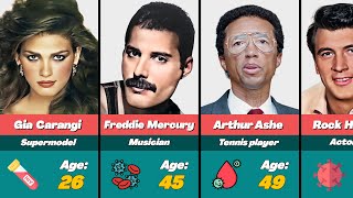 💀 46 Famous People Who Sadly DIED from AIDS [upl. by Thier]