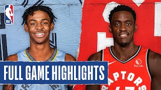 GRIZZLIES at RAPTORS  FULL GAME HIGHLIGHTS  August 9 2020 [upl. by Yditsahc]