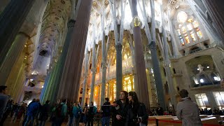 Famously unfinished Barcelona Basilica La Sagrada Familia given completion date [upl. by Akinak]