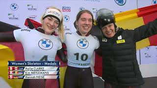 Highlights Women skeleton Finals Winterberg [upl. by Yttik]