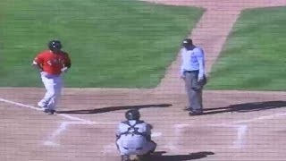 Eries Stewart hits second homer [upl. by Buhler]