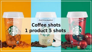 Starbucks product photography tutorial  coffee photoshoot [upl. by Romine]