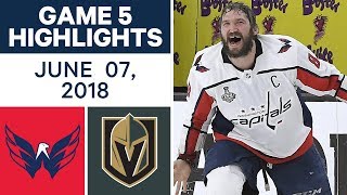 NHL Highlights  Capitals vs Golden Knights Game 5  June 7 2018 [upl. by Nnylireg]