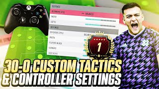 MY 1ST IN THE WORLD CUSTOM TACTICS amp CONTROLLER SETTINGS BEST 300 FIFA 20 TACTICS ULTIMATE TEAM [upl. by Gwyneth]