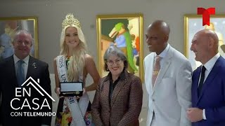 Miss Universo recibió la llave de la ciudad de Miami  En Casa Con Telemundo [upl. by Nimocks]