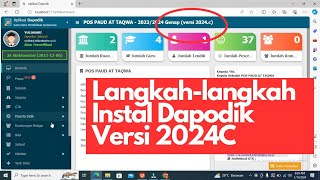 CARA INSTAL DAPODIK VERSI 2024C [upl. by Doll156]