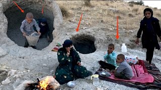 Grandmother and orphan children try to build a tunnel house in the mountain [upl. by Bennion]