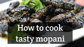 How to cook tasty and crispy mopani worms [upl. by Yecies]