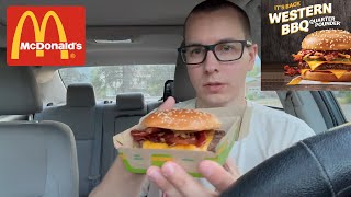 McDonalds LIMITED TIME Western BBQ Quarter Pounder [upl. by Rochkind]