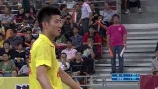 HD 201453  MS  Chen Long vs Tian Houwei  China Badminton Super League [upl. by Mattheus157]