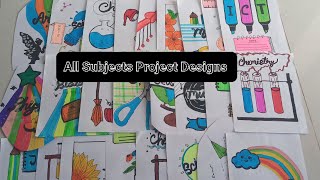 All Subject Border DesignsProject Work DesignsA4 SheetFileFront Page Design For School Projects [upl. by Pardner185]