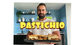 HOW TO MAKE PASTICHIO  GREEK PASTA BAKE  therealgreekchef [upl. by Mattland677]